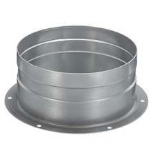 Duct Connector Flange 5" Metal Straight Pipe Exhaust Hose Flange