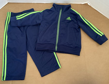 Toddler Baby Boy's Adidas Jogging Suit Navy Size 18 months USED