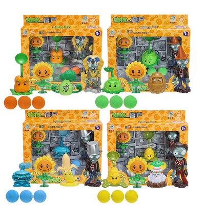 Plants Vs Zombies Action Figure Toys Set Chomper Peashooter Kids Game Xmas Gifts