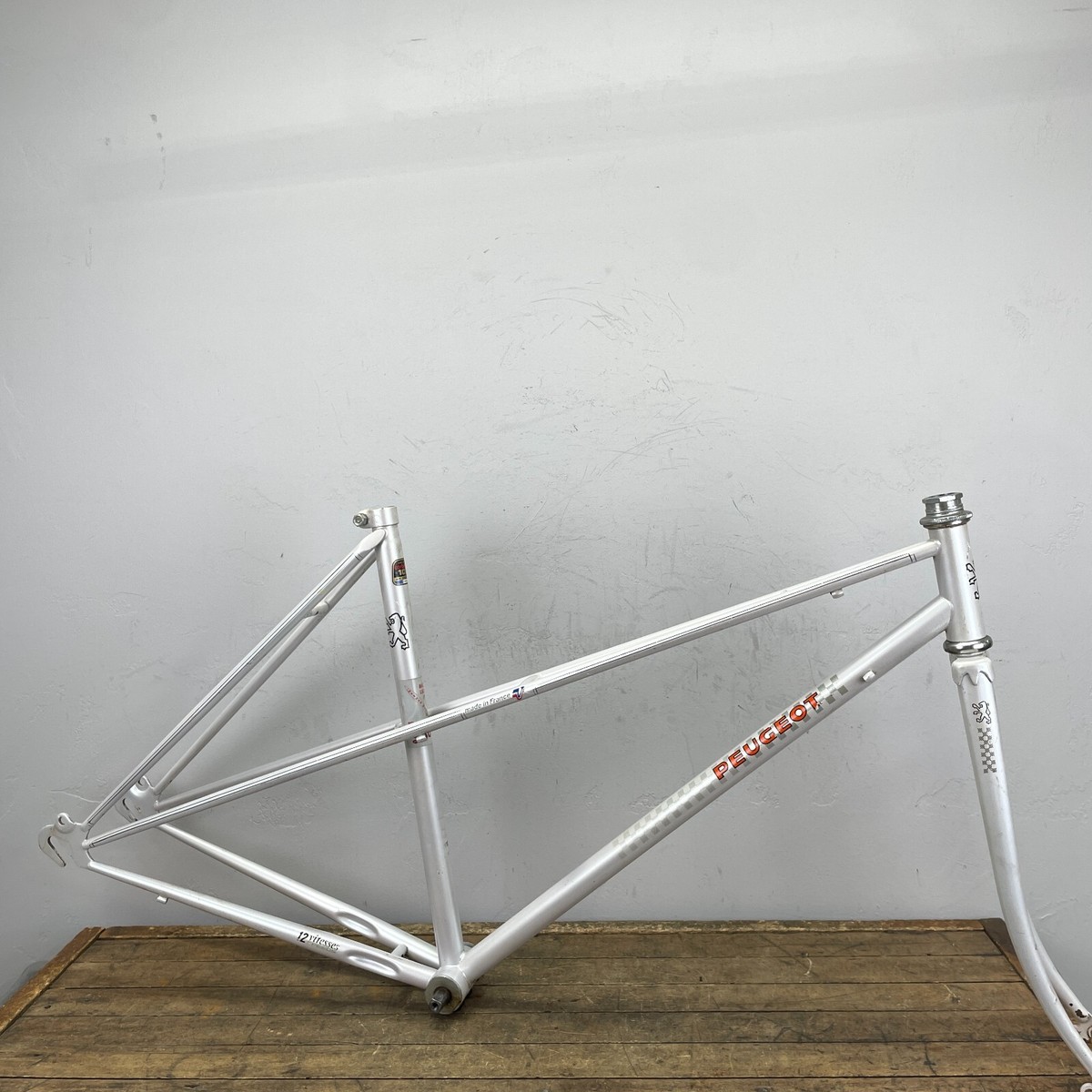 Vintage Peugeot Mixte Frame Set 51 cm Step Through Steel 80s