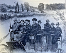 1884 Coaching Through England Winchester Cathedral Romsey Abbey Salisbury