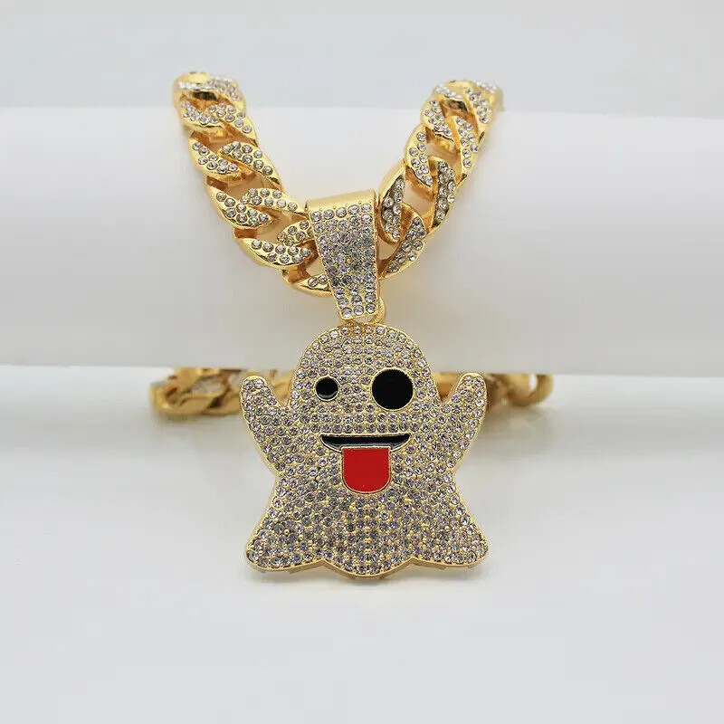GHOST EMOJI Pendant 13mm 18