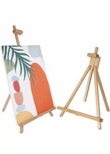 25" Folding Wooden Tabletop Easel, A-Frame Artist Desktop Painting Easel Stand,