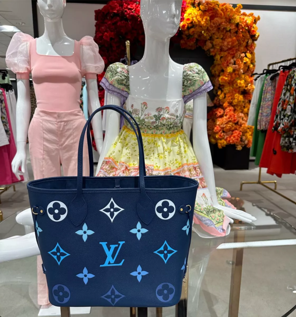 Louis Vuitton Neverfull MM Monogram Empreinte Tote Bag