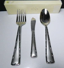 Lenox Stainless Wiliamsburg MANDARIN FROSTED 3 Pc Serving Set, New in Box
