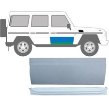 F&uuml;r Mercedes G-Klasse 1979- 2x Vorne T&uuml;r Reparaturblech Au&szlig;en und Innen / Rechts