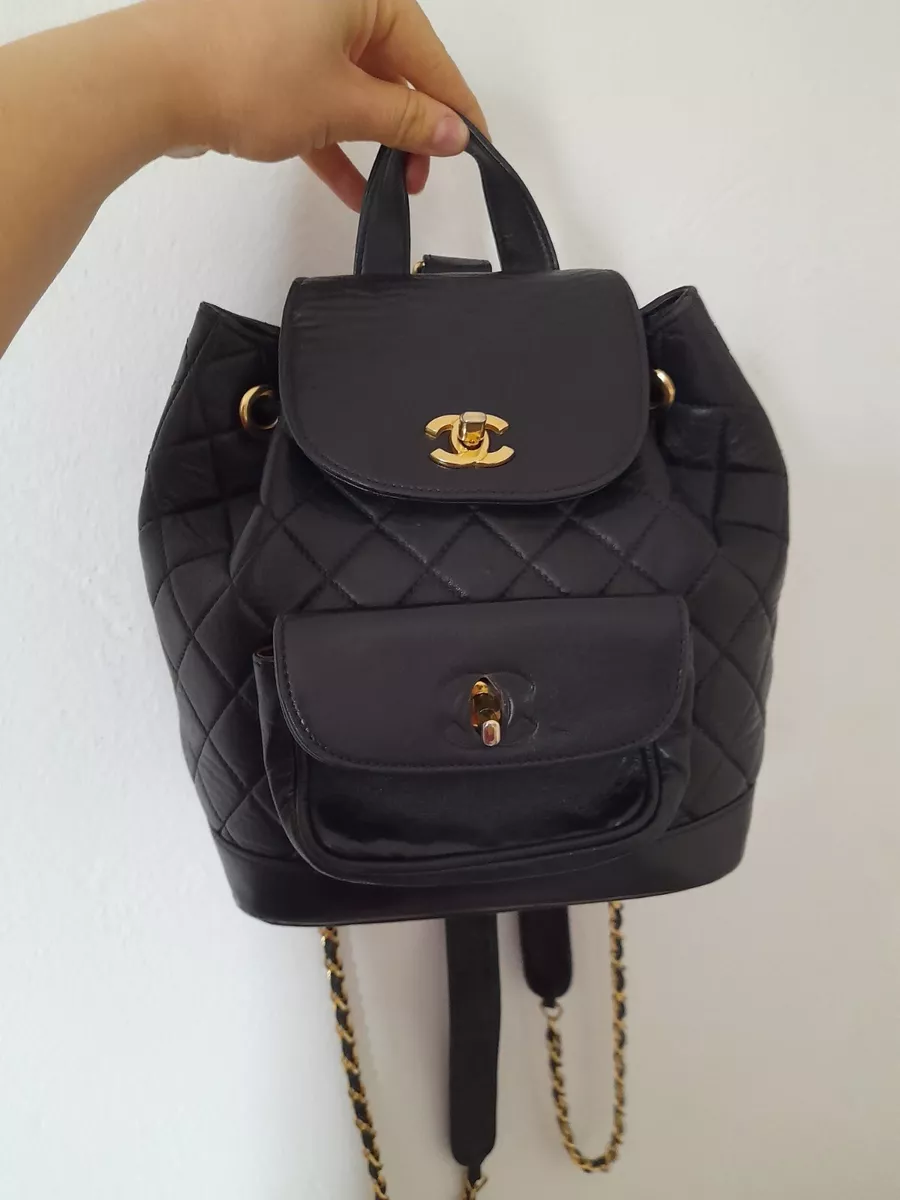 Vintage Sac Dos CHANEL Vintage Leather backpack CHANEL Vintage Rucksack CHANEL