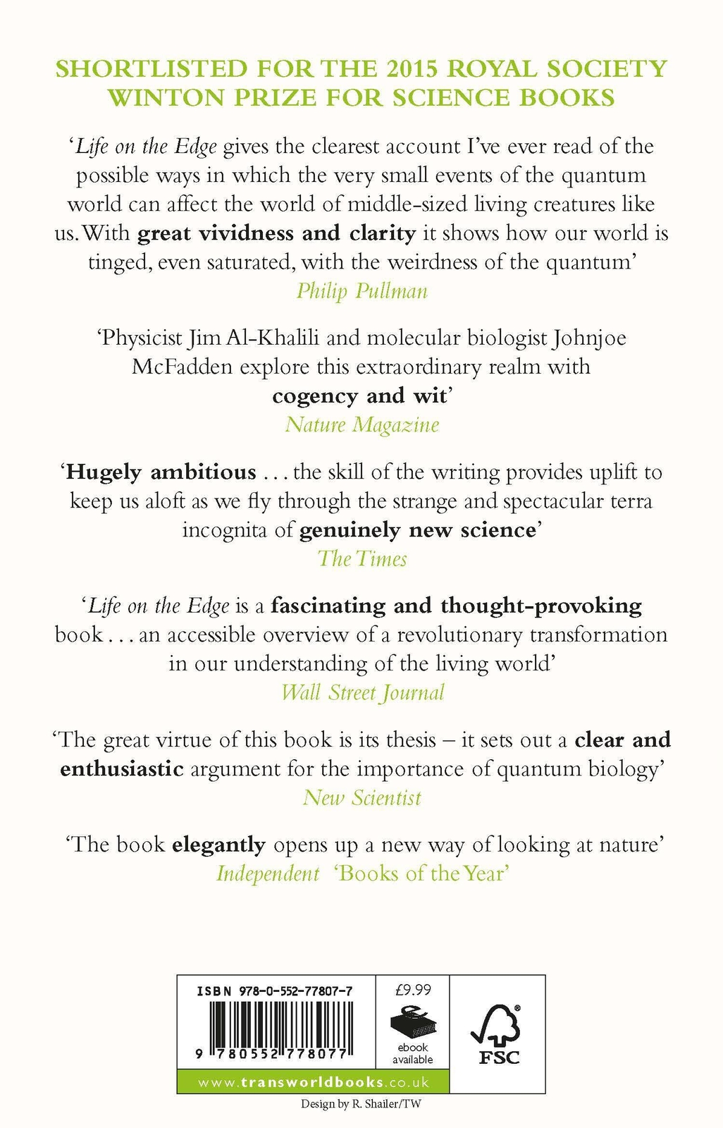 Thumbnail - Life On The Edge The Coming Of Age Of Quantum Biology Jim Al-khalili