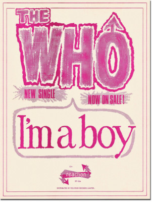 THE WHO - I'm A Boy - Promo Poster - A2 Poster