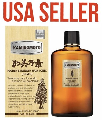 (USA SELLER) KAMINOMOTO Higher Strength Hair Tonic SILVER Scalp Hair Fall 150ml
