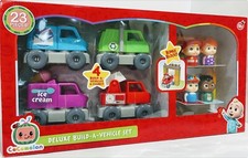 Just Play CoComelon Deluxe Build-A-Vehicle Set, Preschool Ages 18 month - NEW