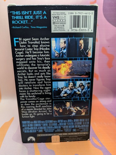 Face/Off (VHS, 1997) - Picture 2 of 3