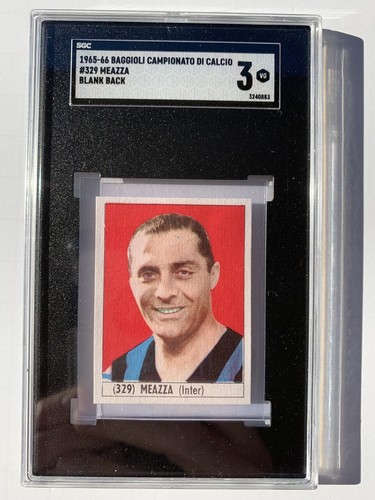 Carte Postale Football Années 30 - Giuseppe Meazza Ambrosiana - Italie Avant-guerre - Gradée PSA 2 - Rare