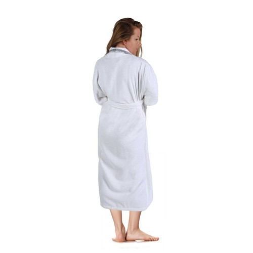 Tinsel Turkish Unisex Cotton Kimono Terry Bath Robe Absorbent Adults Bathrobe - 第 20/40 張圖片