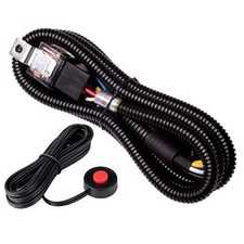 12v Car Horn Relay Wiring Harness Kit and 12V wiring harness red spot button