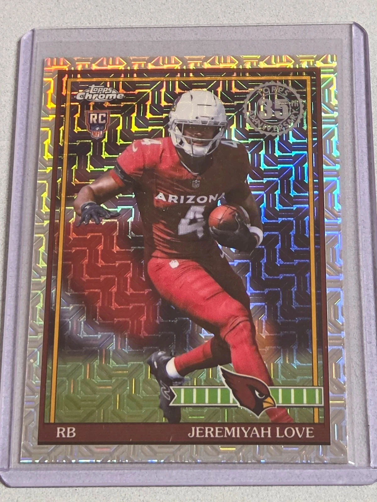 Topps 2026 Chrome Jeremiyah Love Arizona Cardinals RC Rookie #91TRC-9 image 1