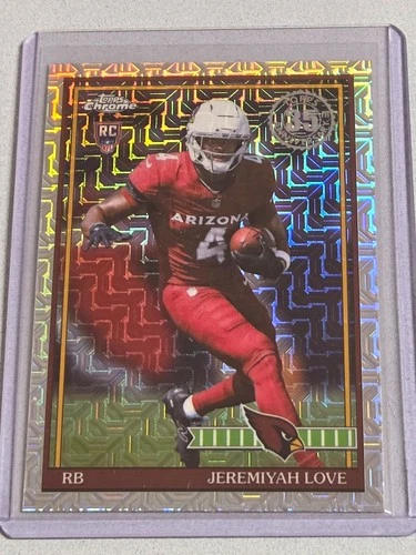 Topps 2026 Chrome Jeremiyah Love Arizona Cardinals RC Rookie #91TRC-9 video thumbnail