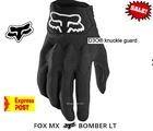 Fox Racing Mens Bomber Lt Dirt Bike Gloves NEW  Black  Motocross MX Off-Road