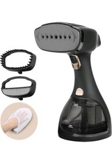 LEBENLANG Handheld Clothes Steamer Iron - 1500W & 300Ml I Incl. 2 Attachments &
