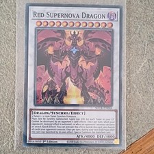 Konami Red Supernova Dragon Synchro/Effect 1st Ed SDCK-EN044 ATK 4000 DEF 3000