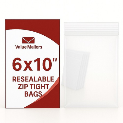 #ad Clear Reclosable Seal Top Zip Bag Plastic Packing Packaging Poly Lock Bags 2 Mil $139.95