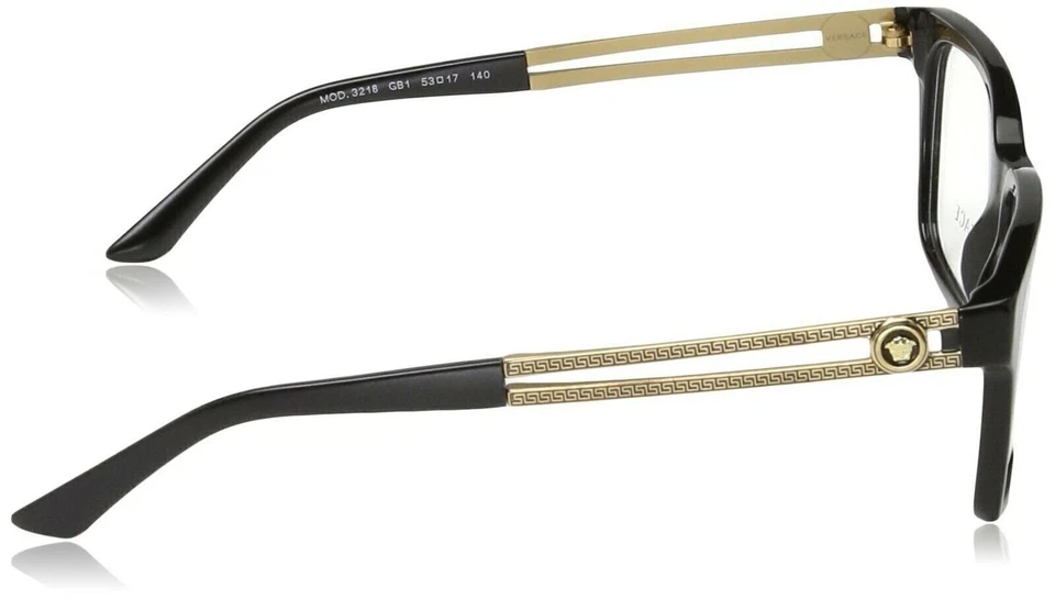 Gafas negras Versace para hombre 0VE3218 GB1 53 mm Foto 3 de 4