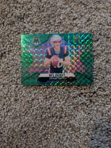 2024 Panini Mosaic - NFL Debut Drake Maye #273 Green Mosaic Prizm (RC)