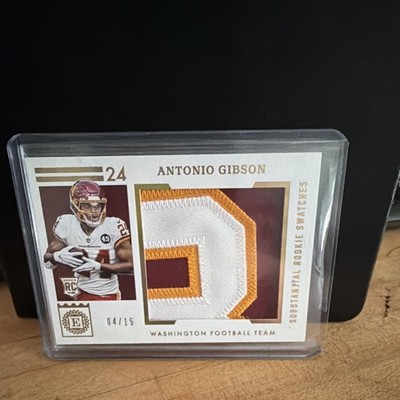 Panini 2020 Encased Antonio Gibson Substantial Rookie Swatches SRS-28 4/15