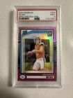 🔥2024 Panini Donruss - Rated Rookie Bo Nix #369 Optic Preview Pink Prizm PSA 9