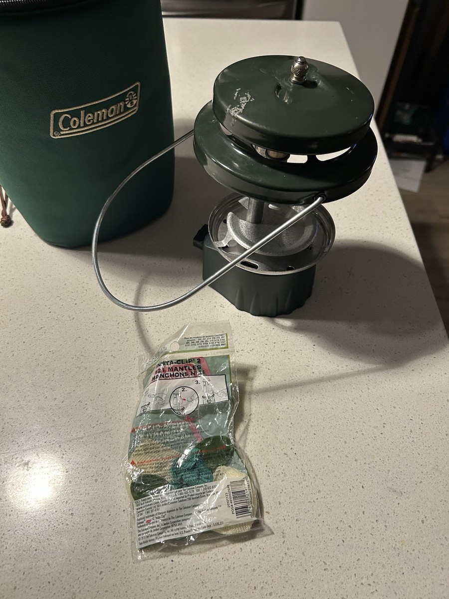 Coleman Two Mantle Propane Lantern Electric Ignition W/ Soft Carry
