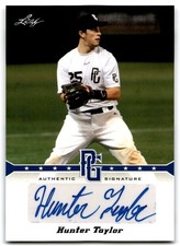 2013 Leaf Perfect Game #A-HT2 Hunter Taylor Autograph Blue #/25