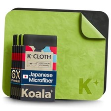 Koala Lens Cleaning Cloth  Japanese Microfiber  Glasses 6 Pack Black / Green
