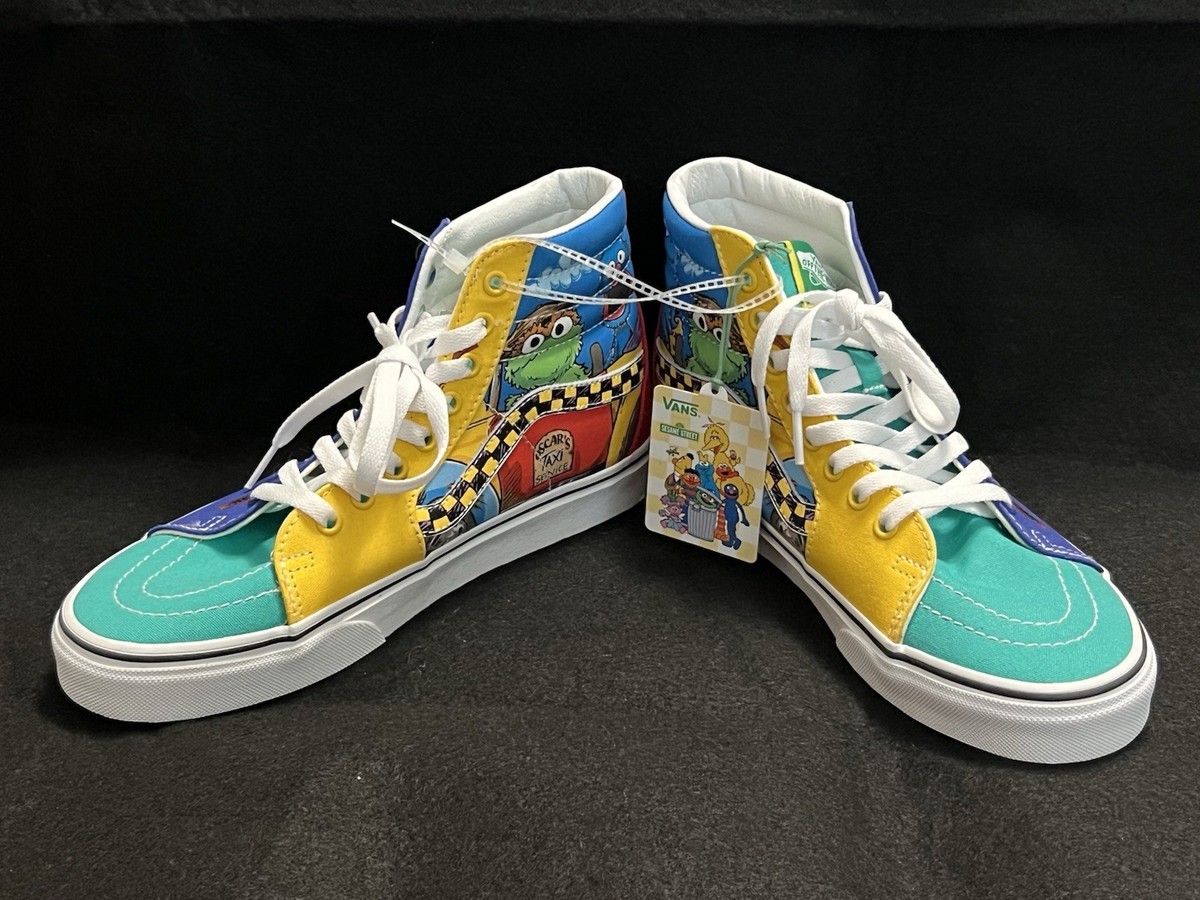 Vans Sk8-Hi Sesame Street Oscar's Taxi Service Size M W New