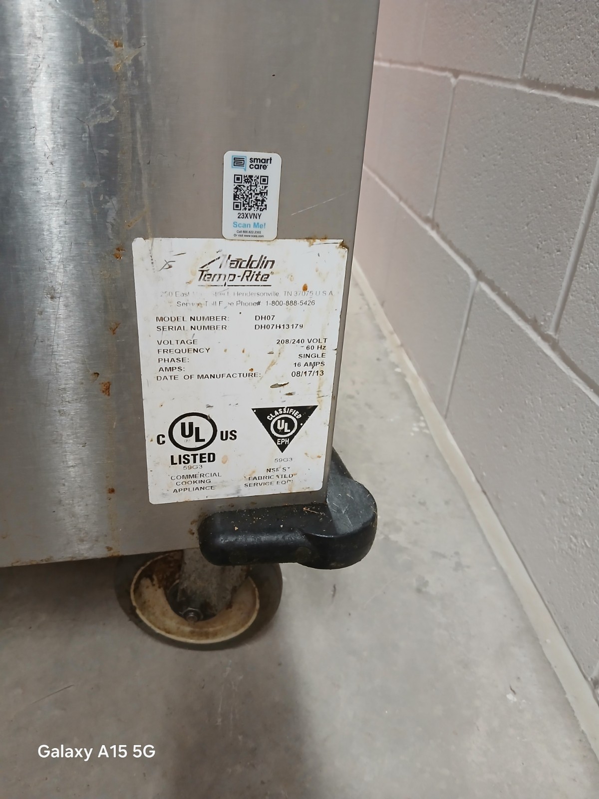 Aladdin Temp-Rite Mobile Heated Plate Dispenser DH07 Equipment Used Condition 