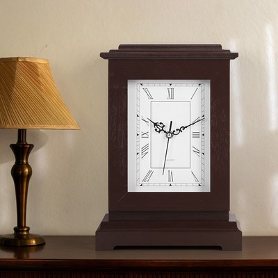 Mantel Antique Tabletop Clock with Safe Hidden Storage Space Living Room Decor