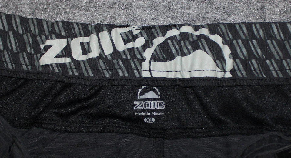 ZOIC MEN'S ETHER MOUNTAIN BIKE SHORT 12" Ins w/o Liner Coal Gray sz XL Shorts - Image 3 of 4