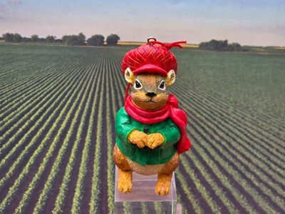 STOUFFER CHIPMUNK RED HAT  ORNAMENT KURT ADLER VINTAGE CHRISTMAS  Ornament