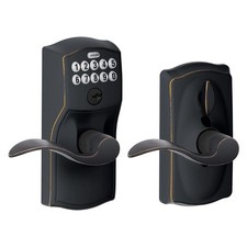 Schlage Aged Bronze Steel Electronic Keypad Entry Lock 5427190