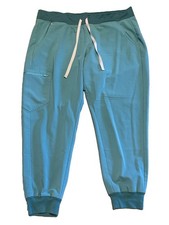 FIGS Zamora Jogger Scrub Pants Green Technical Collection XL Petite Womens XL/P