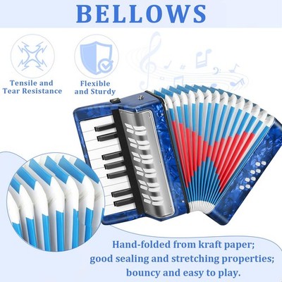 17-toets 8 baspiano-accordeon Duurzaam lichtgewicht instrument voor