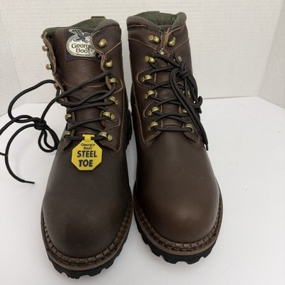 Georgia Boots Renegade G6303 Men's Size 10.5 Waterproof 6'' Work Boot Dk Brown