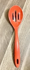 Melamine Red Slotted Kitchen Cooking Straining Stirring Spoon 11.5” Unbranded