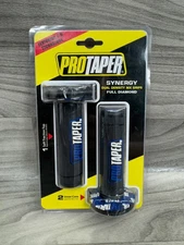 PROTAPER SYNERGY DUAL DENSITY MX GRIPS FULL DIAMOND HANDLEBAR GRIPS BLK/BLUE