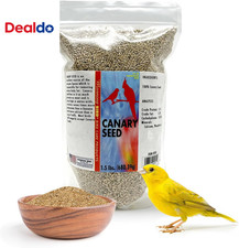 Canary Seed 1.5 Lbs Nutrient-Rich Bird Seed Creamy Golden Grain Powerhouse -