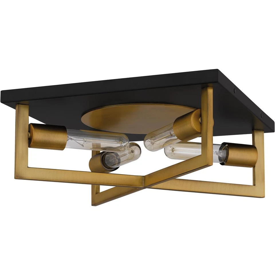 Quoizel QFL5353AB CAJA ABIERTA Brunson montaje empotrado latón envejecido Foto 3 de 4