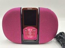 SONY NW-S754 Pink Walkman Portable Audio MP3 Player with speaker tested Used