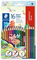 Staedtler 187 C12P1 Staedtler Dreikant-Buntstift Noris Colour, 12 + 4 Kartonetui