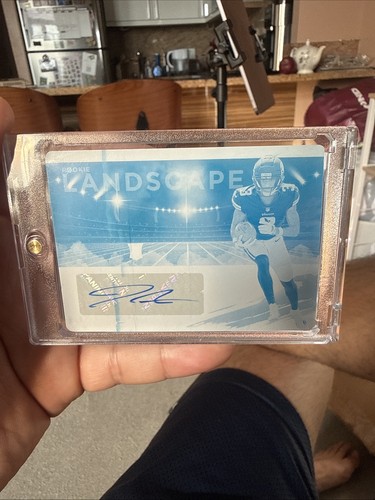 2023 Panini Impeccable - Rookie Autographs Jordan Addison 1/1 Printing plate