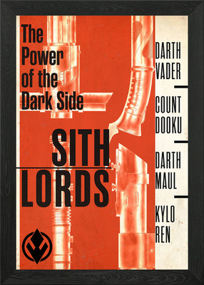 Power of the Dark Side Gerahmtes Wandbild Poster Leinwanddruck Bild