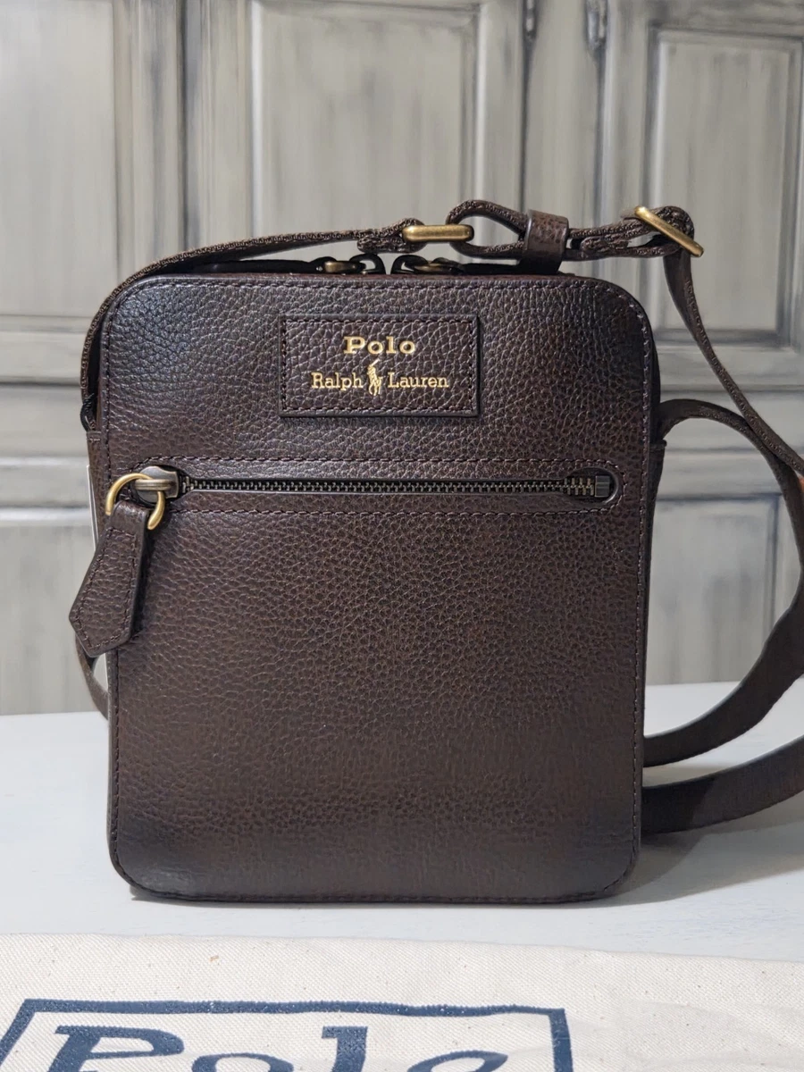 Polo Ralph Lauren Brown Leather Bags for Men for sale | eBay
